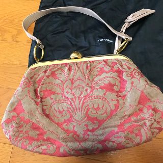 ドルチェアンドガッバーナ(DOLCE&GABBANA)のDolce & Gabbana ドルガバ バッグ がま口 ピンク(ハンドバッグ)