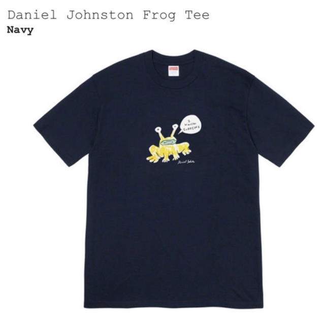Supreme Daniel Johnston frog tee L navy