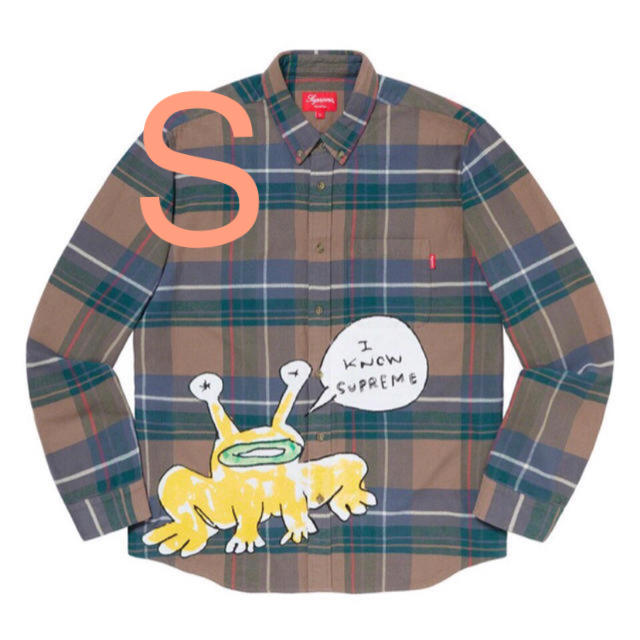 Supreme Daniel Johnston Plaid Shirt Tan