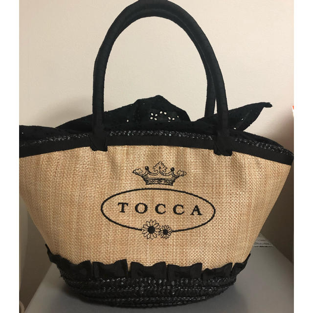 TOCCA(トッカ)の美品🌟TOCCA   カゴバッグ　ブラック レディースのバッグ(かごバッグ/ストローバッグ)の商品写真