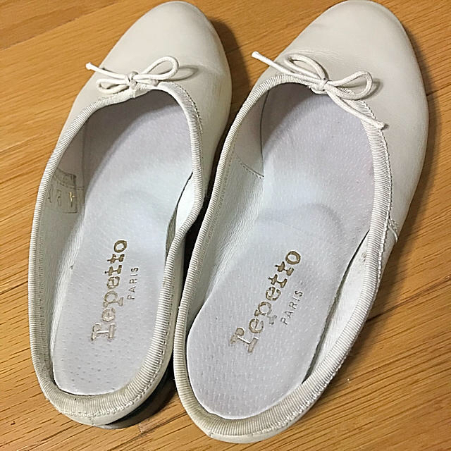 repetto(レペット)のレペット スリッパサンダル スリッポン ミュール マノン  白 37 レディースの靴/シューズ(ミュール)の商品写真