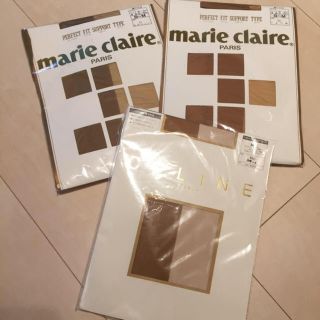 マリクレール(Marie Claire)のCELINE & marie claire ストッキング3足組　新品(タイツ/ストッキング)