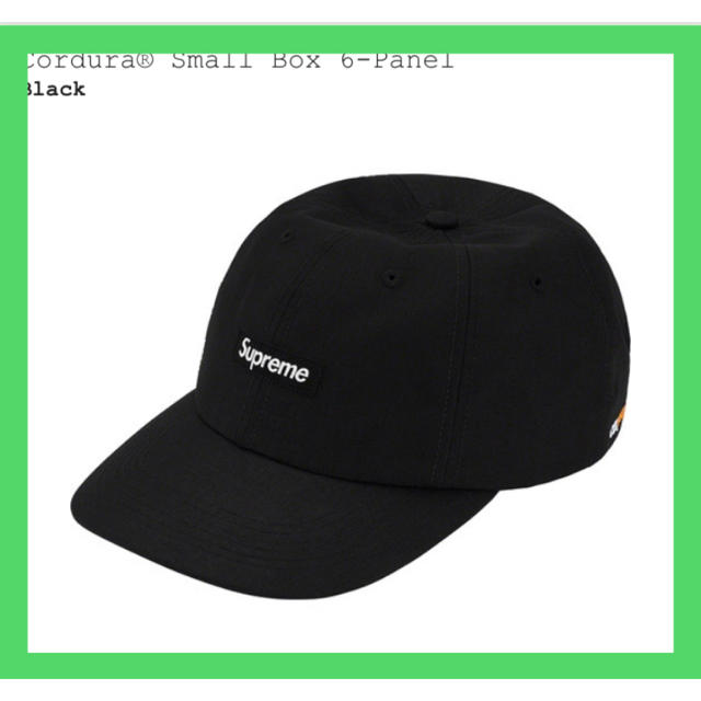 黒　supreme Cordura Small Box 6-Panel