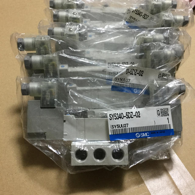 電磁弁 SMC 5ポートソレノイドバルブ　SY5340-5DZ-02　7個