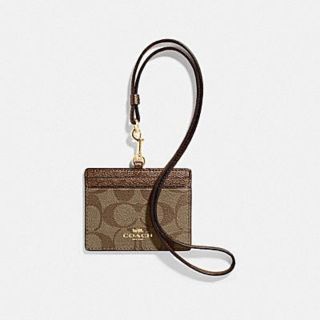 コーチ(COACH)の新品未使用＊コーチ　ランヤード　パスケース　ID シグネチャーキャンバス＊(パスケース/IDカードホルダー)