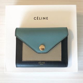 ☆美品☆ CELINE セリーヌ ミニ財布 ミニウォレット トリコロール-