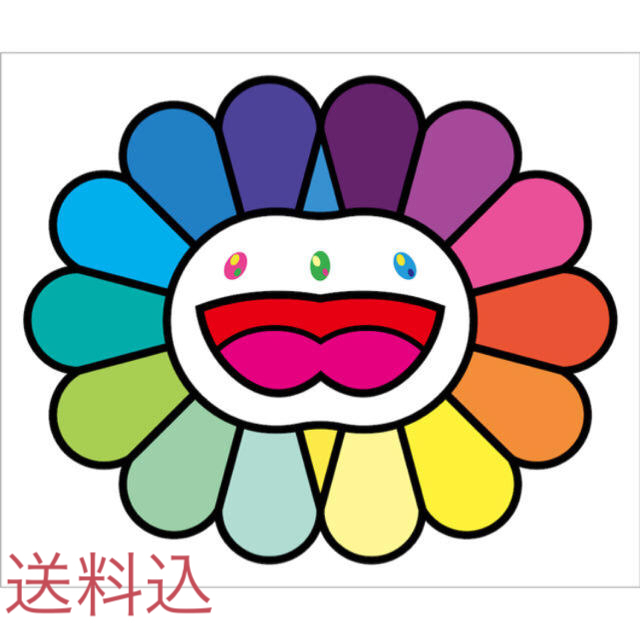 Multicolor Double Face White 村上隆　版画