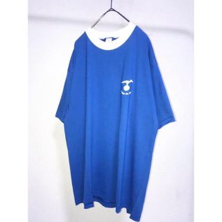 マルタンマルジェラ(Maison Martin Margiela)のdead stock フランス軍 ブルー 青 白 デザイン 胸ロゴ Tシャツ(Tシャツ/カットソー(半袖/袖なし))