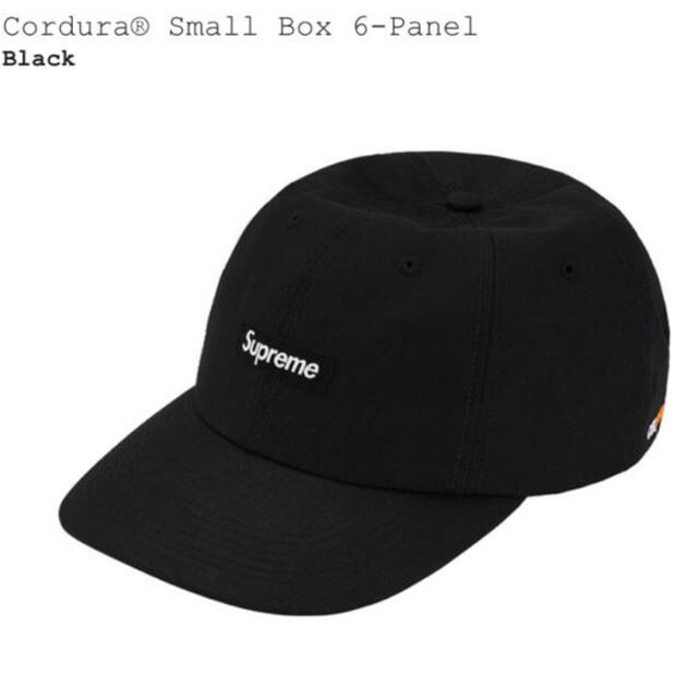 メンズ20FW Supreme Cordura Small Box 6-Panel 黒