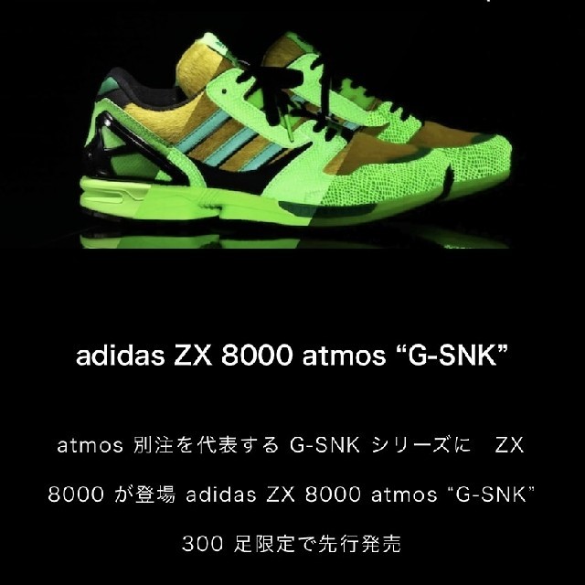 adidas(アディダス)の【げんきくん専用】adidas ZX 8000 atmos "G-SNK" メンズの靴/シューズ(スニーカー)の商品写真