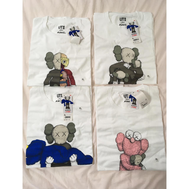 UNIQLO×KAWS  ＴシャツＸＬ４枚セット