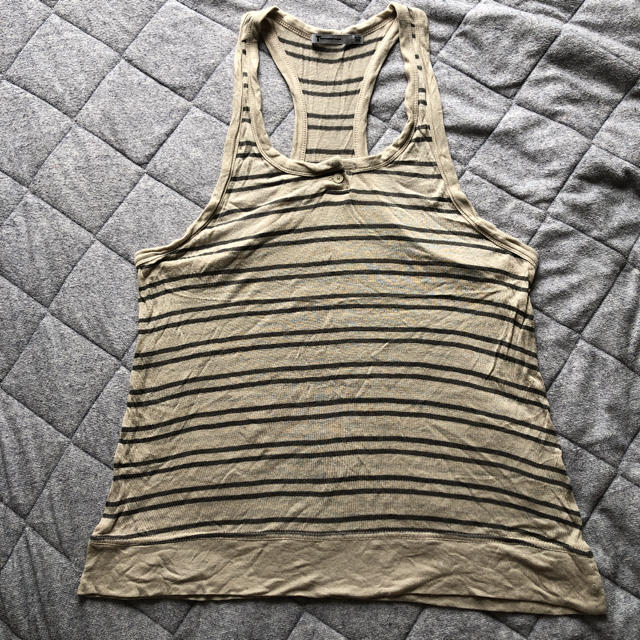 Alexander Wang(アレキサンダーワン)のアレキサンダーワン　ボーダーキャミソール レディースのトップス(Tシャツ(半袖/袖なし))の商品写真