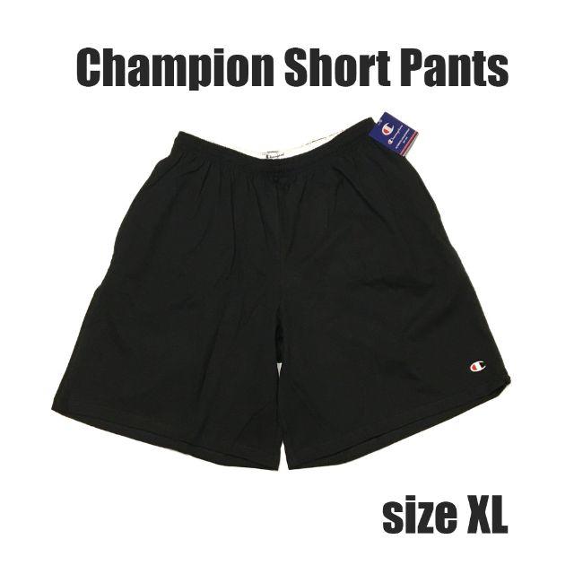 Champion(チャンピオン)のチャンピオン　ショートパンツ　ブラック size XL　新品 メンズのパンツ(ショートパンツ)の商品写真
