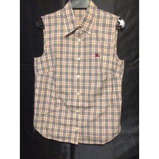 バーバリー(BURBERRY)のBurberry ノースリーブ シャツ(シャツ/ブラウス(半袖/袖なし))