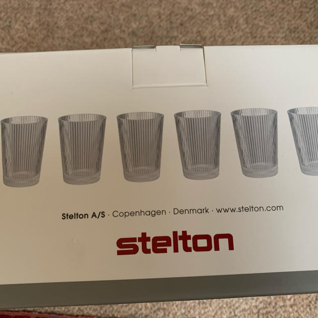 北欧デザイン　STELTONのグラス6客セット新品未使用 インテリア/住まい/日用品のキッチン/食器(グラス/カップ)の商品写真
