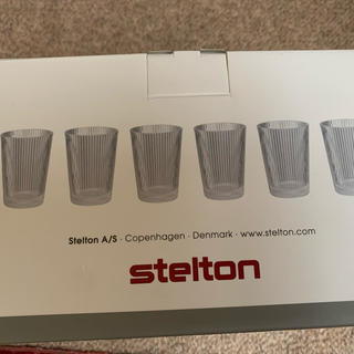 北欧デザイン　STELTONのグラス6客セット新品未使用(グラス/カップ)