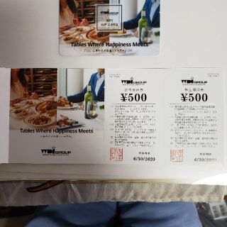 株式会社WDI　株主優待券＋VIP　CARD(レストラン/食事券)