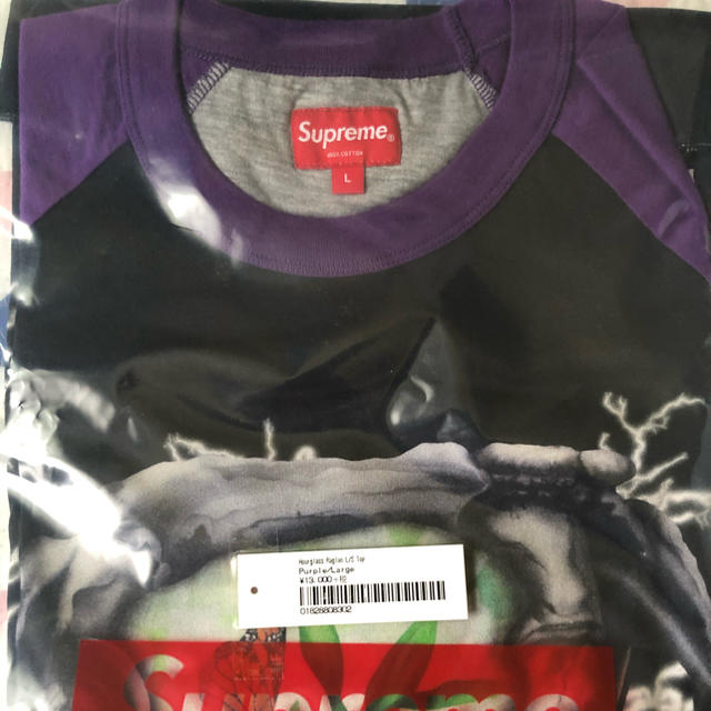 Supreme Hourglass Raglan L/S Top purple - Tシャツ/カットソー(七分 ...
