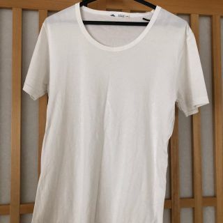 メンズメルローズ(MEN'S MELROSE)のメンズメルローズ   半袖 白　tシャツ uネック(Tシャツ/カットソー(半袖/袖なし))