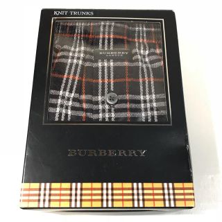 バーバリー(BURBERRY)の【正規品】BURBERRY バーバリー チェックニットトランクス M ネイビー(トランクス)