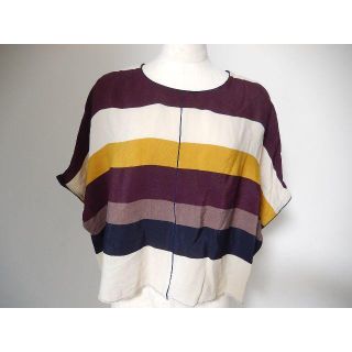 ザラ(ZARA)のZARA　トップス　ボーダー　XS(シャツ/ブラウス(半袖/袖なし))