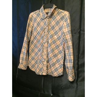 バーバリー(BURBERRY)のBurberry ノバチェック フリル付きシャツ(シャツ/ブラウス(長袖/七分))