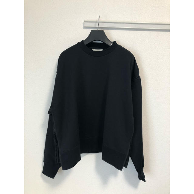 YOKE OVERSIZED PIPING SWEATブラック状態