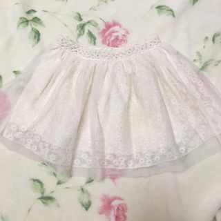 ザラキッズ(ZARA KIDS)のZARAgirl フラワーチュールスカート104cm3/4(スカート)