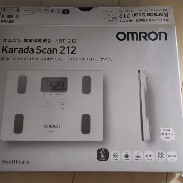 OMRON(オムロン)のオムロン　Karada scan 212 体重組成計 スマホ/家電/カメラの生活家電(体重計)の商品写真