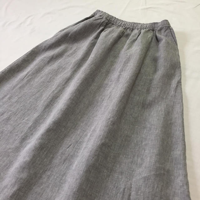 MUJI (無印良品)(ムジルシリョウヒン)の無印良品 リネンロングスカート レディースのスカート(ロングスカート)の商品写真