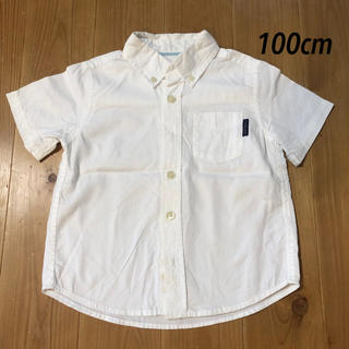 ニシマツヤ(西松屋)の白シャツ☆100cm(Tシャツ/カットソー)