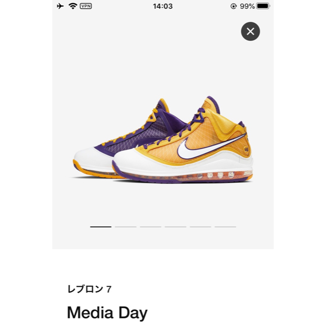 NIKE レブロン 7 MEDIA DAY 2