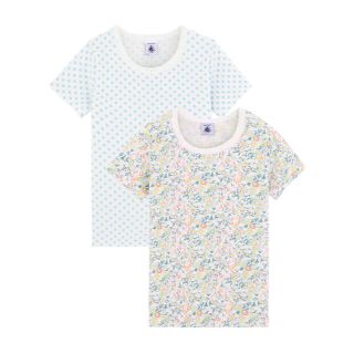 プチバトー(PETIT BATEAU)の新品 Petit Bateau 半袖 肌着 Tシャツ 2点(下着)