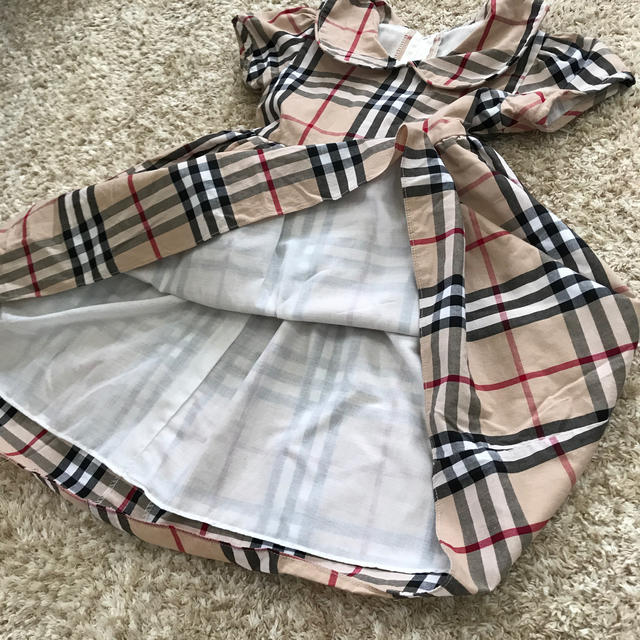 バーバリーチェック風ワンピース キッズ/ベビー/マタニティのキッズ服女の子用(90cm~)(ワンピース)の商品写真