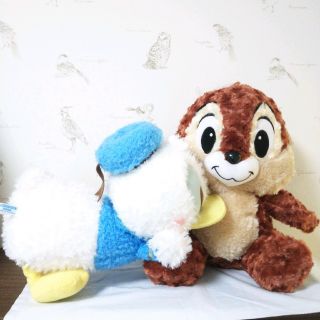 ディズニー(Disney)の【仲良しチプドナセット】ぬいぐるみ チップとドナルド(ぬいぐるみ)