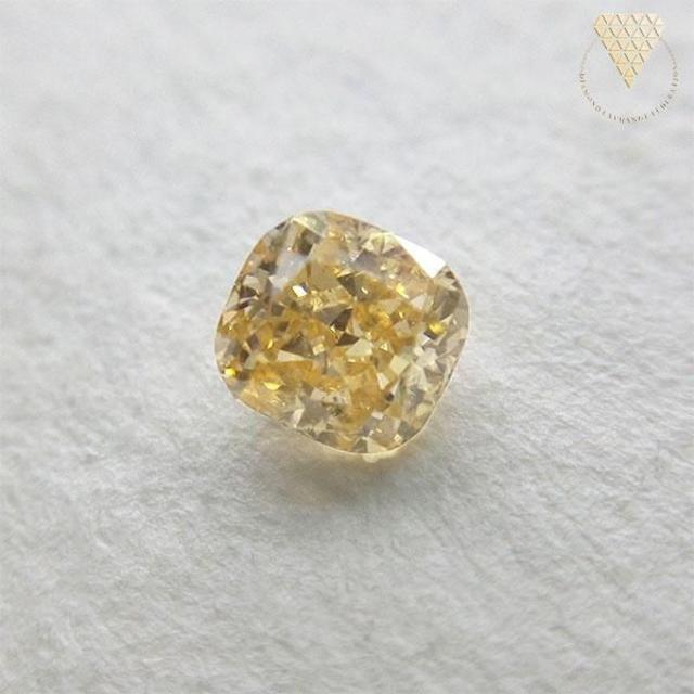 0.259 ct F.Or.Yellow SI2 天然 イエロー ダイヤモンド レディースのアクセサリー(リング(指輪))の商品写真