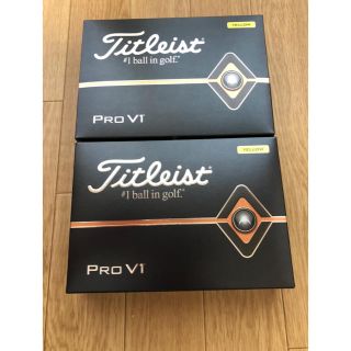 タイトリスト(Titleist)のタイトリスト PRO V1 ローナンバー イエロー 2ダースセット(ゴルフ)