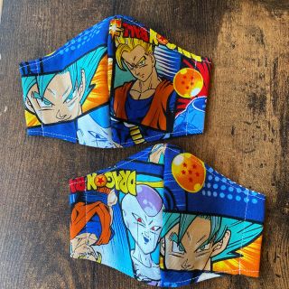 マスク(THE MASK)の立体　インナーマスク　子ども用　2枚セット　ドラゴンボール(外出用品)