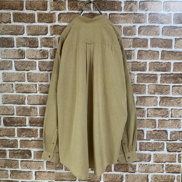 NAUTICA バンドカラーノーカラーリメイクシャツアースカラーの通販 by sign RE:90s 古着 shop|ノーティカならラクマ - 90's ノーティカ 一点物 特価超激得