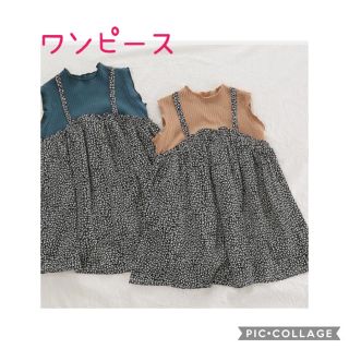 新品　韓国　子ども服　ワンピース　女の子　キッズ　夏　(ワンピース)