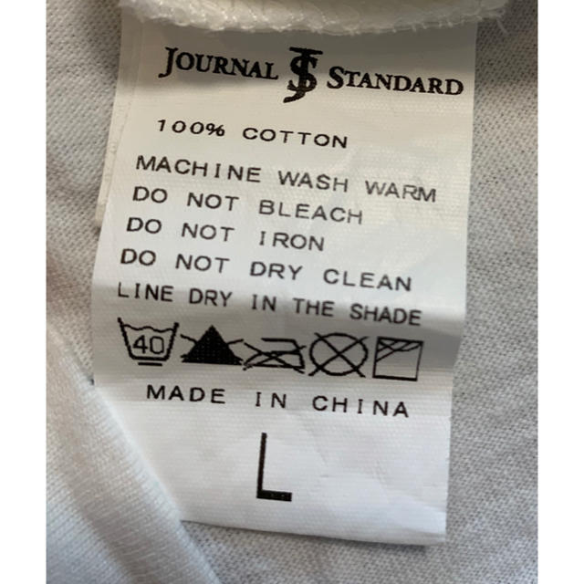 JOURNAL STANDARD(ジャーナルスタンダード)のJOURNAL STANDARDｘBYRD ロンT ホワイト　Lサイズ メンズのトップス(Tシャツ/カットソー(七分/長袖))の商品写真