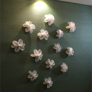 花　ペーパーフラワー　壁飾り　ウォールフラワー(インテリア雑貨)