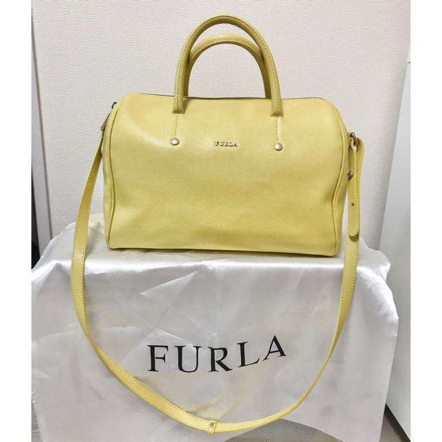 Furla(フルラ)のなお様専用【FURLA】ボストンバック イエロー レディースのバッグ(ボストンバッグ)の商品写真