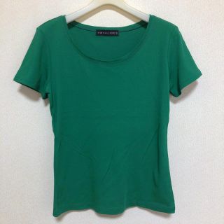 美品　ANVALIDES Uネック　半袖カットソー(Tシャツ/カットソー(半袖/袖なし))