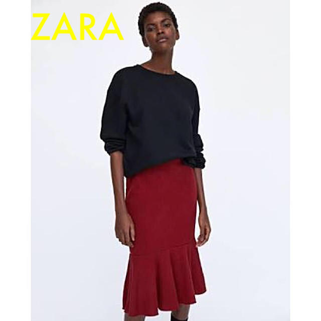 ZARA(ザラ)のsale!新品タグ付☆ZARAザラ☆マーメイドフリルスカート レディースのスカート(ひざ丈スカート)の商品写真