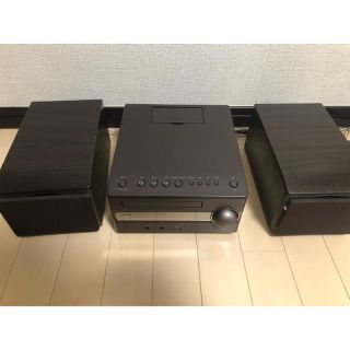 ビクター(Victor)のJVC　ビクター　コンパクトコンポ　ウッドコーンスピーカー EX-S1-B(スピーカー)