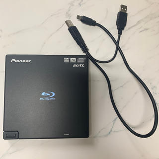 パイオニア(Pioneer)のパイオニア PC用 ポータブルブルーレイドライブ  BDR-XD04BK (ブルーレイプレイヤー)