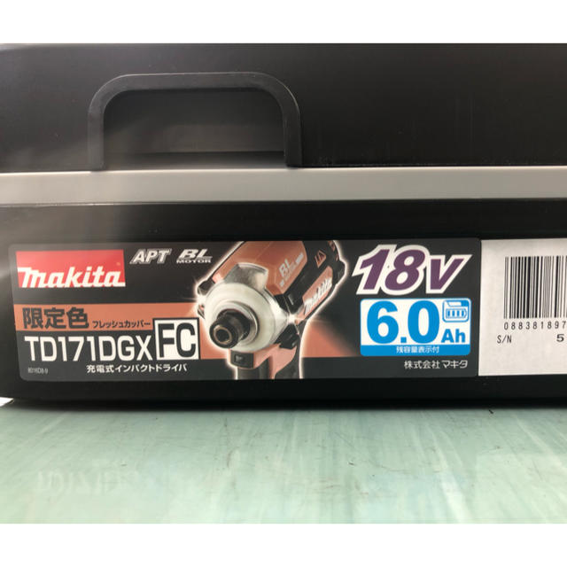 Makita(マキタ)のマキタ18v インパクトTD171DGXFC 新品　限定色 自動車/バイクのバイク(工具)の商品写真