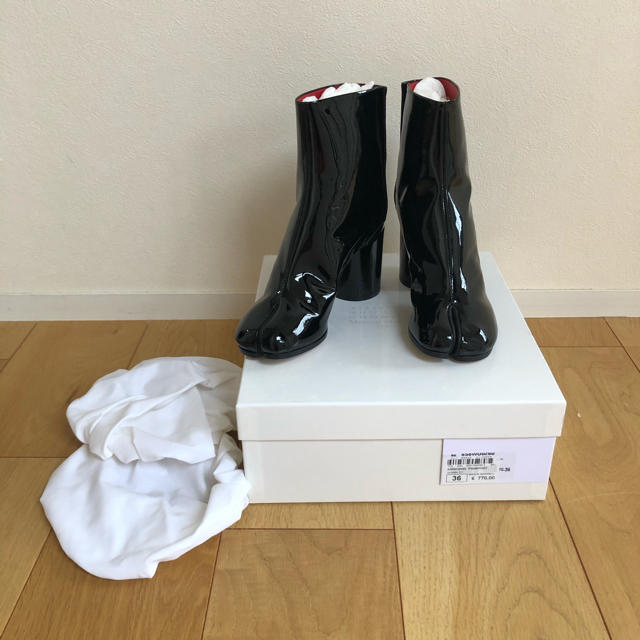 Maison Martin Margiela - 新品未使用マルジェラ足袋 エナメル ブーツ