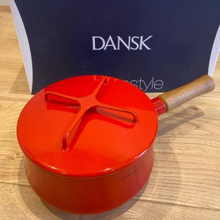 ダンスク(DANSK)のDANSK 片手鍋　18cm チリレッド　未使用箱付き(鍋/フライパン)